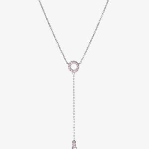 Colar Life Fresh Gravatinha Prata Rosa