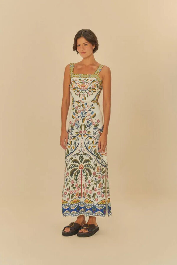 Vestido Midi Estampado Sonho Guaraná