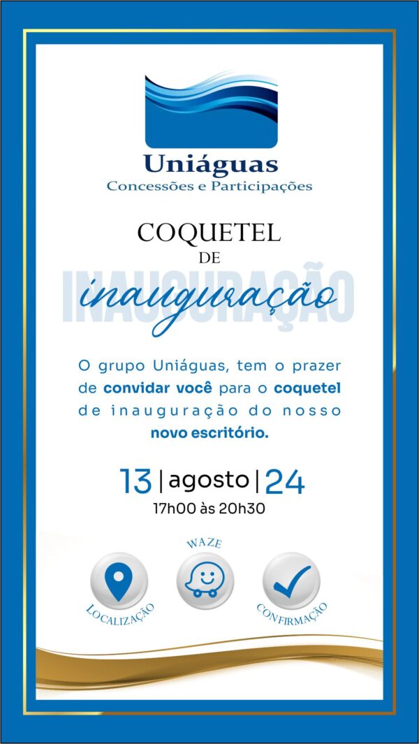 Convite Virtual Corporativo Inauguração