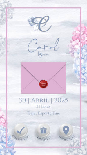 Convite Virtual Tema Jardim Secreto