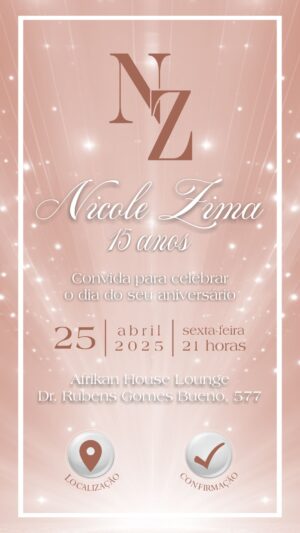 Convite Virtual 15 anos Balada