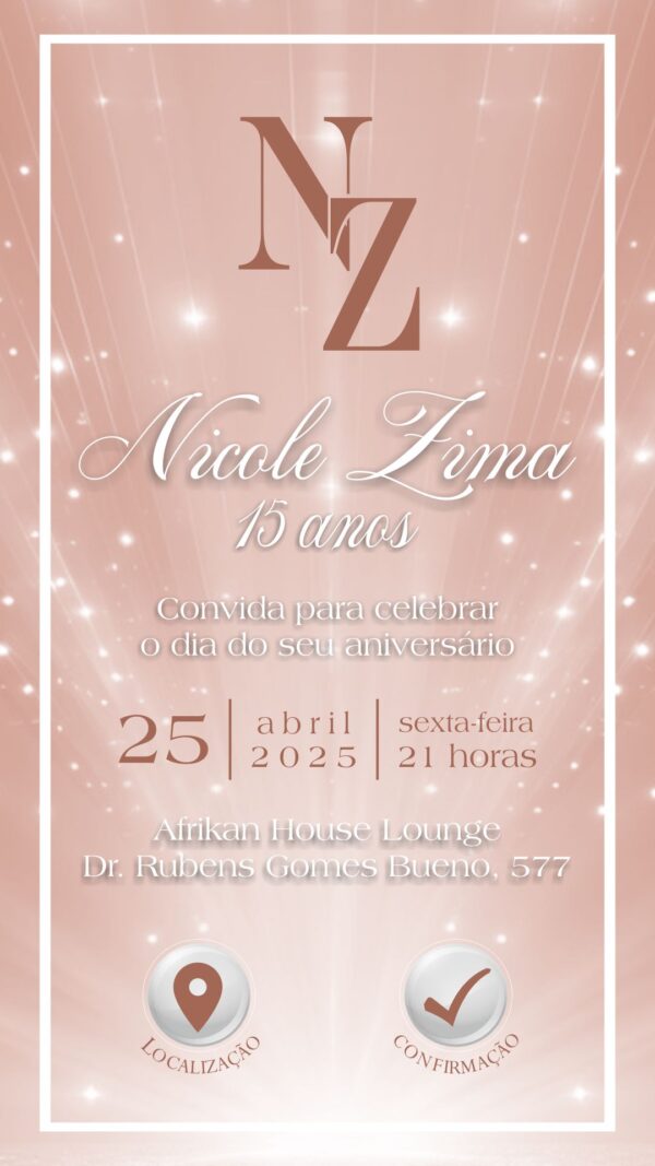 Convite Virtual 15 anos Balada