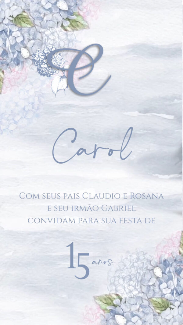 Convite Virtual Tema Jardim Secreto - Imagem 4