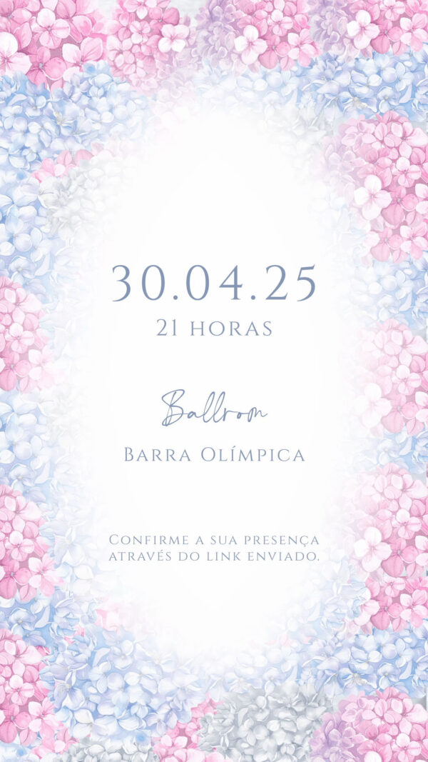 Convite Virtual Tema Jardim Secreto