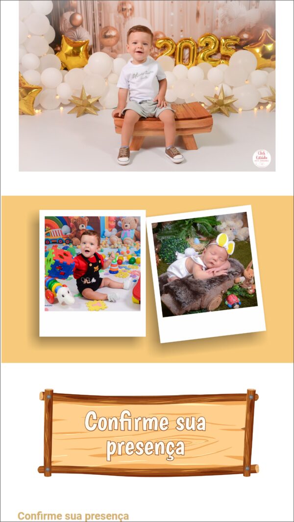 Site para festa com o Tema Fazendinha